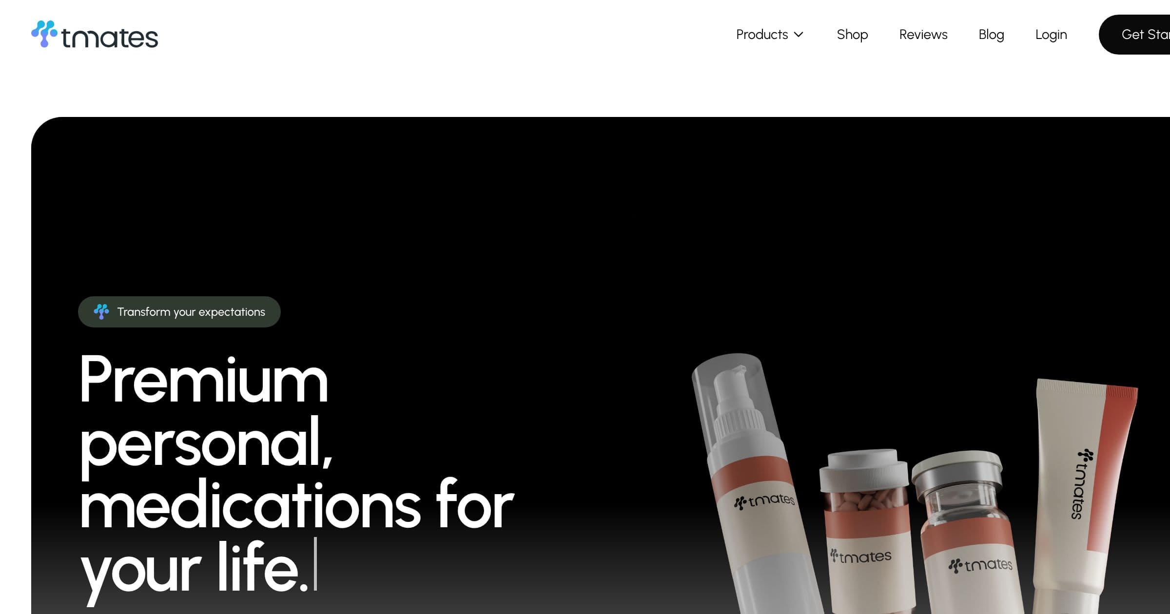 Screenshot of the tmates homepage as of 2026-05-08